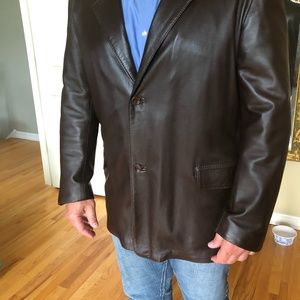 Mens Leather Blazer